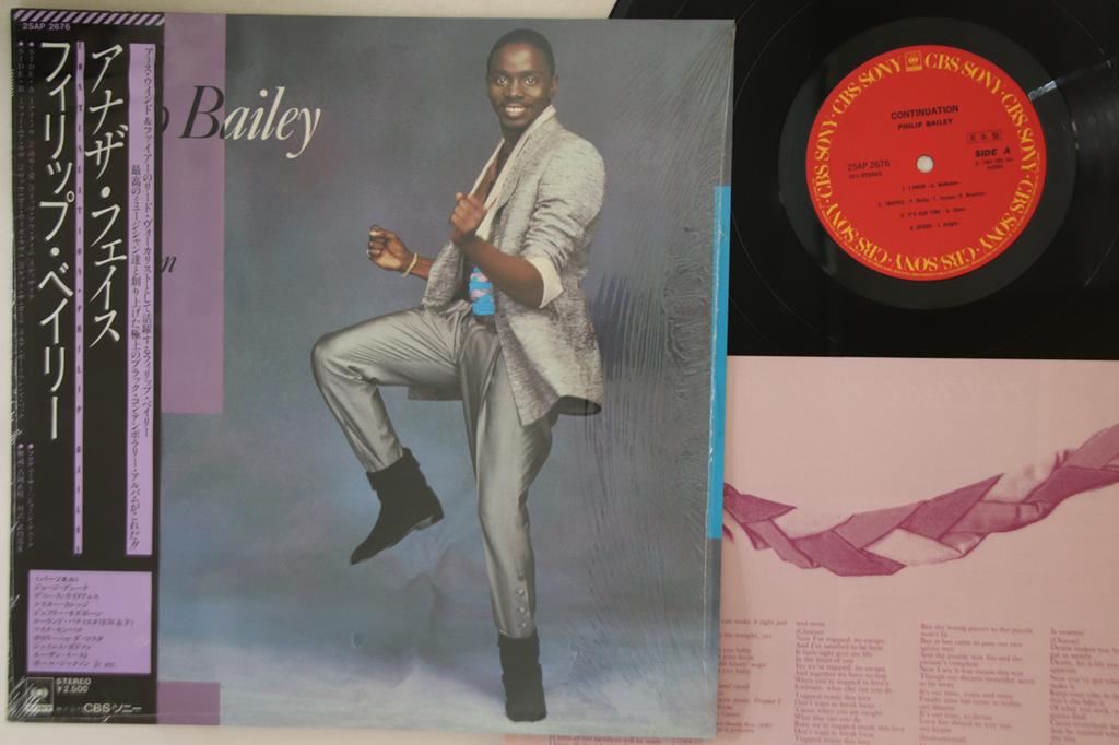 LP Record PHILIP BAILEY ( EARTH WIND & FIRE ) - Continuation 25AP2676PROMO CBS SONY 1983 Japan Obi Soul/Funk Used