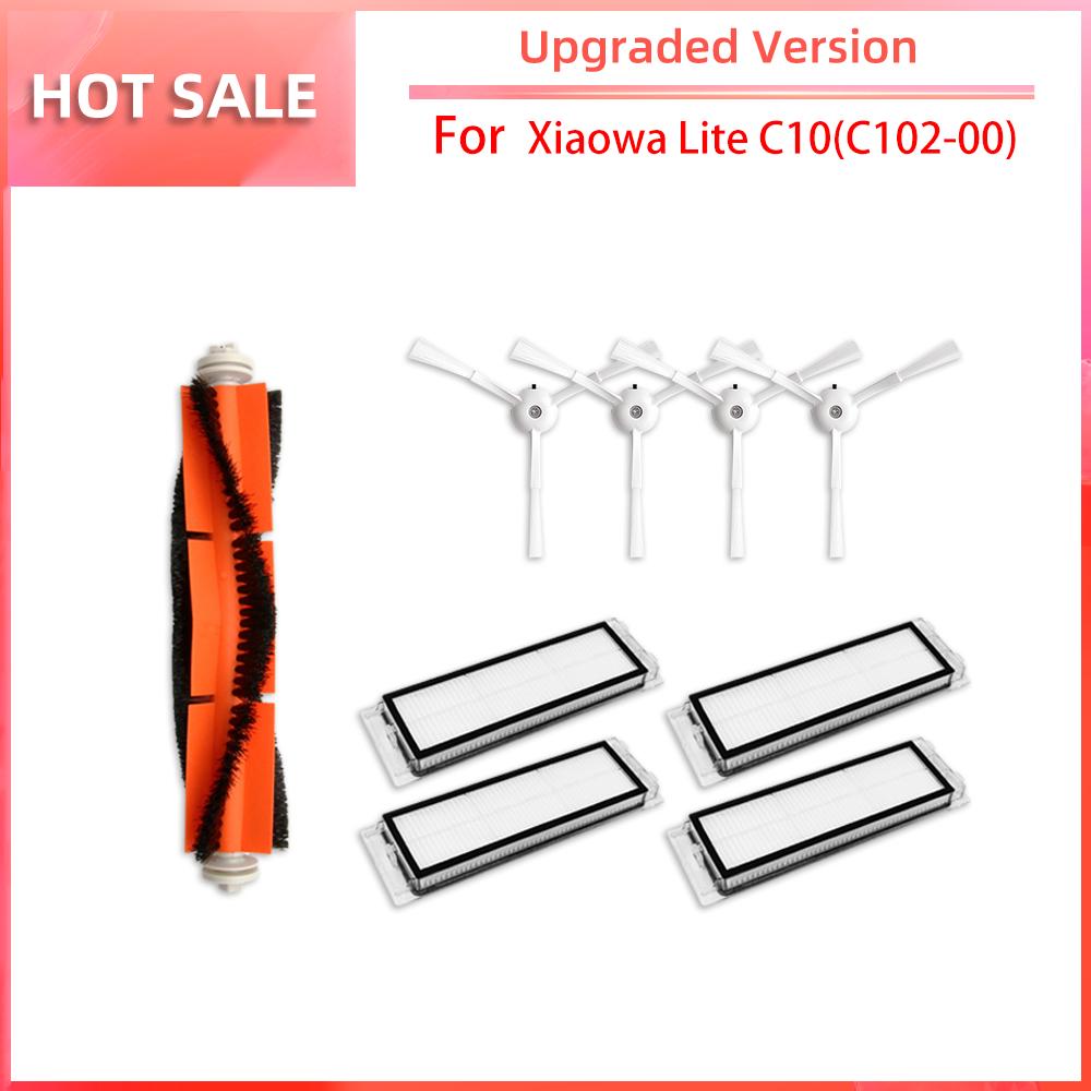 Compatible for Xiaomi Xiaowa Lite C10 / C102-00 Robot Vacuum Replacement Spare Parts Accessories Main Side Brush HEPA Filter