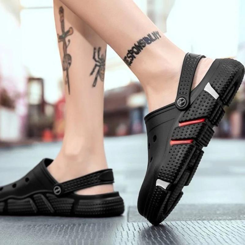 Módní dřeváky Měkké plážové poloviční Eva Pánská obuv Pánské pantofle Letní výprodej Zábava 2025 Móda Y2k Levná obuv Likvidace Vysoká kvalita