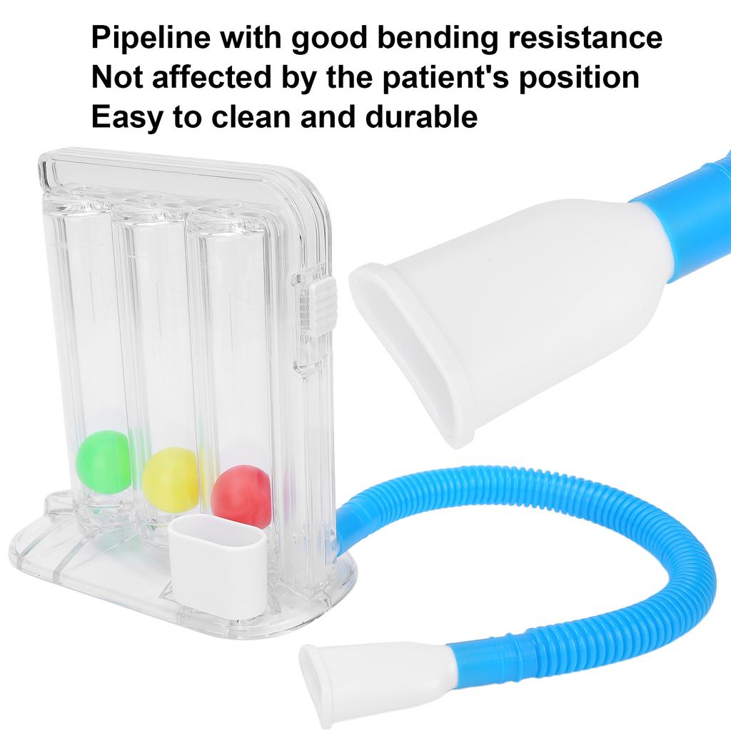 Dychové cvičebné zariadenie Tri guľôčky Hlboké dýchanie Tréning vitálnej kapacity Pľúcne cvičebné zariadenie