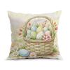 Easter Rabbit Flowers Pillowcase Printed Polyester 40/45/50Cm Throw Pillowcover Decorative Sofa Cushion Pillowslip Home Decor