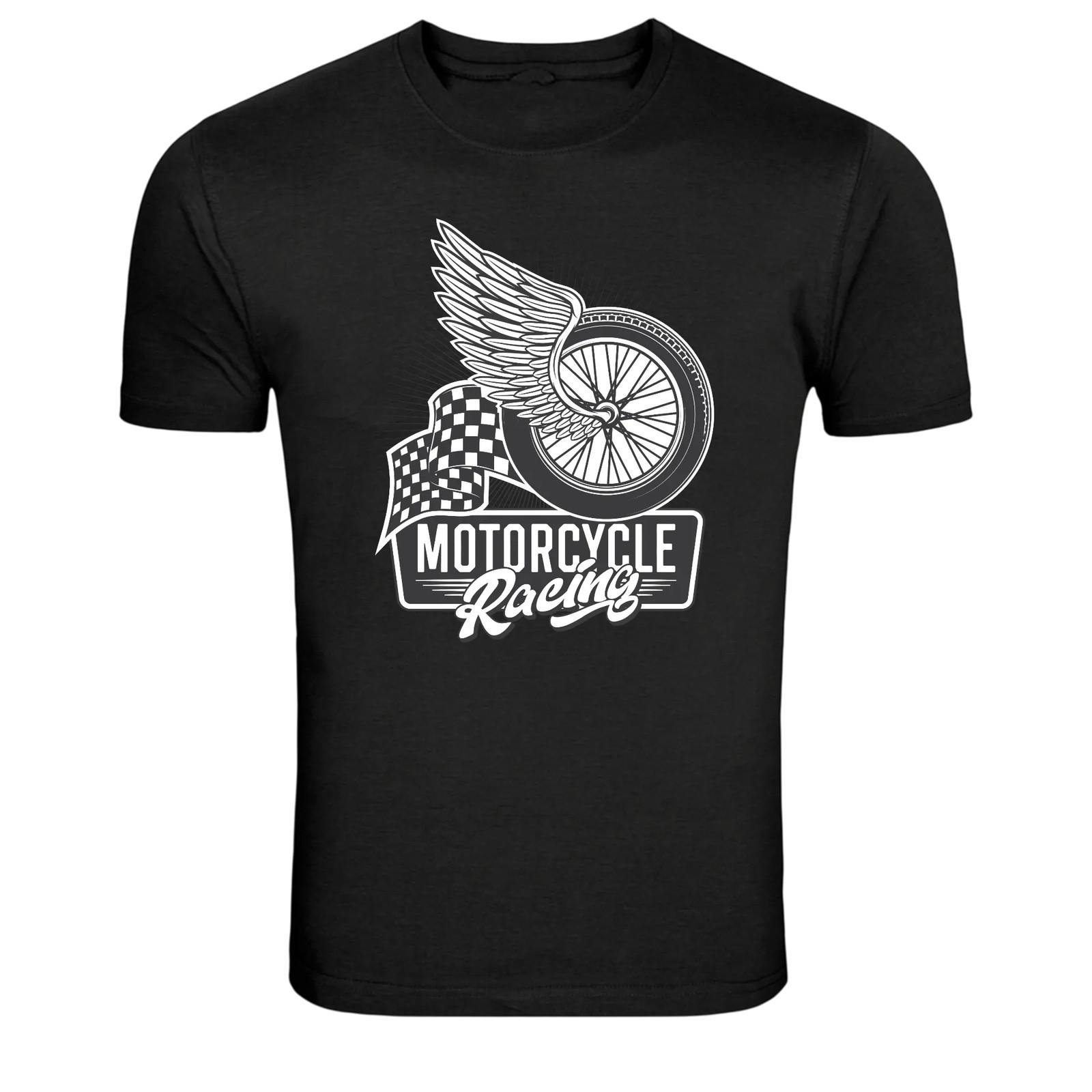 Winged Wheel Motorcycle Racing Vintage Biker Graphic T Shirt XXXXL