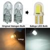 5/40PC LED W5W T10 194 168 W5W COB 4SMD Led Parking Bulb Wedge Clearance Lamp Canbus Silica Bright White License Light Bulbs