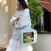 Large Capacity Transparent Layer Ita Bag PU Shoulder Bag Fashion TV Model Backpack  DIY