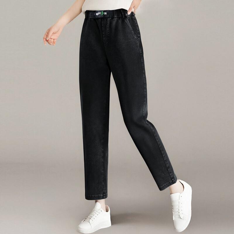 Past Women s Elastic Waist Casual Tapered Pants 2XL