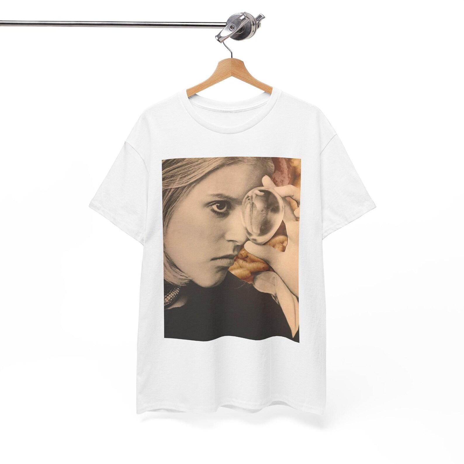 Inner Vision Collage Art T Shirt Surreal Conceptual Portrait Tee Psychological Weird Art Cotton Shirt Wearable Art S
