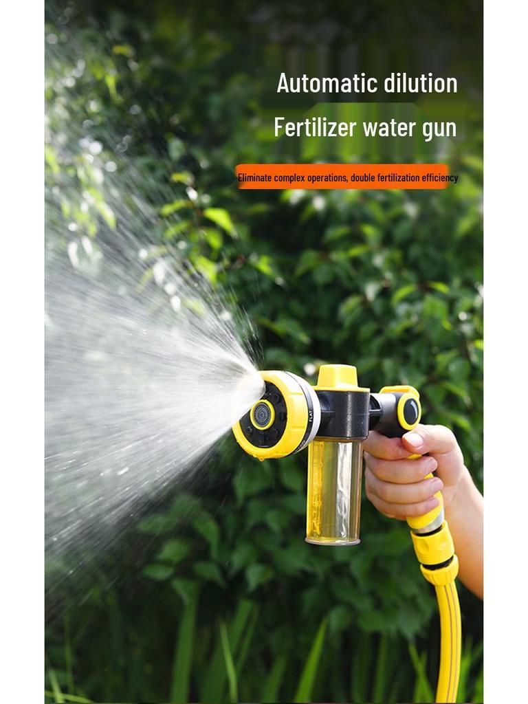 Multifunctional Spray Foam Nozzle for Garden Sprinkling, Fertilizing, and Car Washing