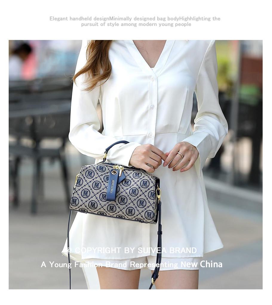 Autumn/Winter Luxury Crossbody Box Bag - Versatile, Casual Boston Pillow Handbag
