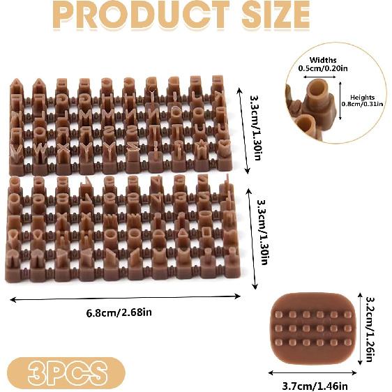 Polymer Clay Molds,Pottery Stamps for Clay Personalized,Number & Letter Stamps for Clay,Suitable for Baking Enthusiasts to Make Cake and Biscuit