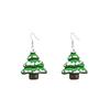Christmas Santa Snowflake Earrings Cane Candy Bells Elk Earrings Christmas Hat Earrings