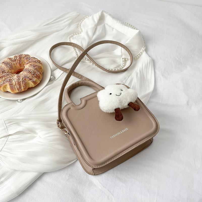 Retro Portable Biscuit Bag Small Bag Women's Spring and Summer New Trendy Fashion One Shoulder Crossbody Small Square Bag