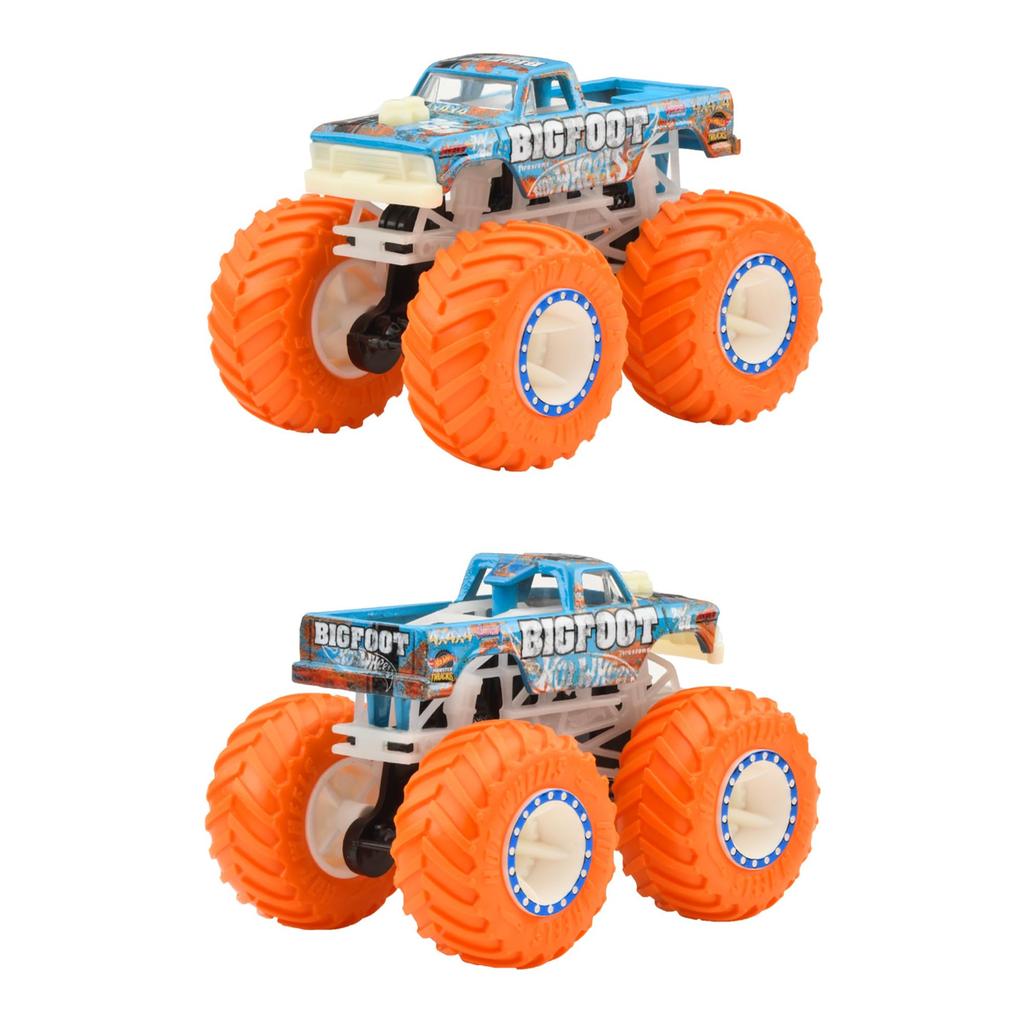 Hot Wheels Monster Truck Assortment 6 Miniature Box Set Light-Up - Vehicles/Cars - (Ages 3+) - Multi-color JFX08-986G