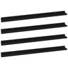 VidaXL Étagères murales 4 pcs Noir 100x9x3 cm