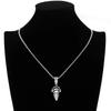 European and American Rap Trendsetters Collarbone Chain Masked Headphones Cool Person Avatar Pendant