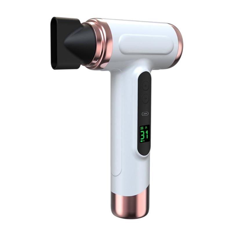 

Quick Dry Blow Dryer Fast Hairdryer 200W Drying Hair Tool Rechargeable Quick Styling Tool ABS Texture for Drying Hair білий