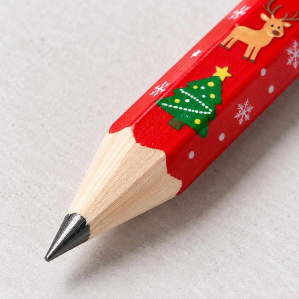 33cm Large Size Big Pencil Christmas Pattern Oversized Wooden Pencil Giant Pencil  Novelty Decor