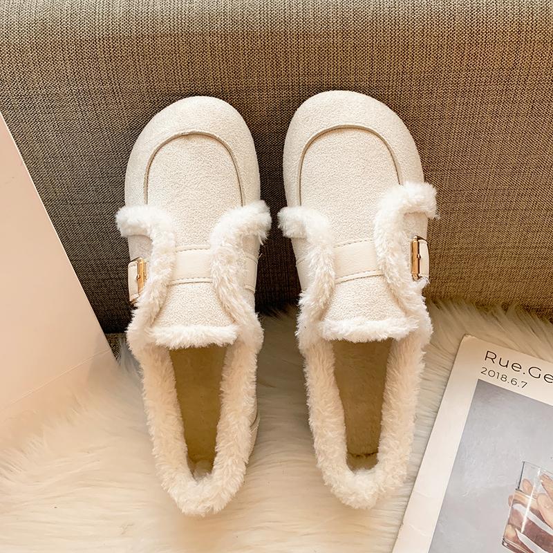 Мода 2024 Зимняя мода Женская обувь Замшевая теплая удобная обувь Обувь из хлопковой — фото 5