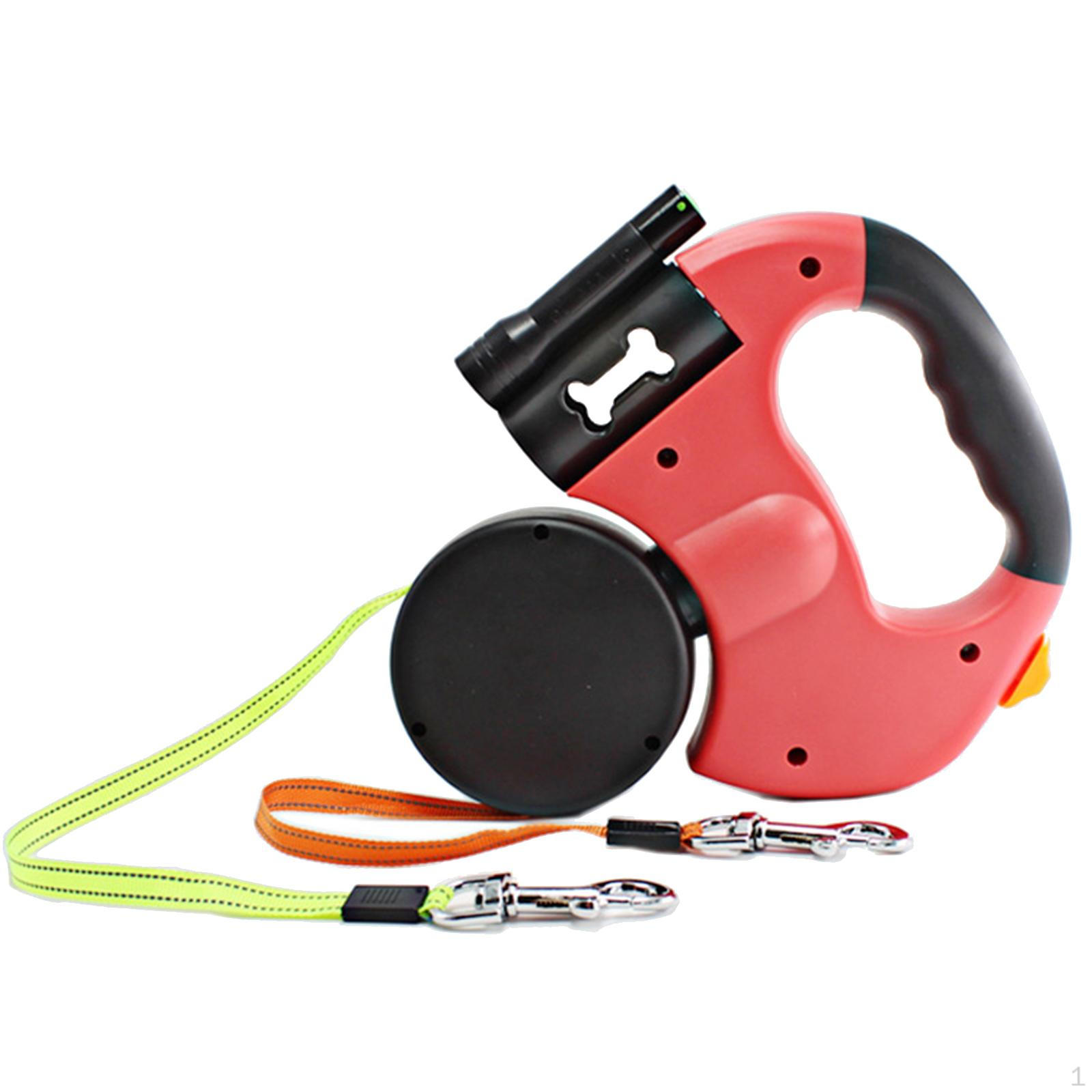 

Leash with Waste Bag Holder for Small to Medium Breeds червоний