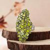 Amazing Luxury Silver 13ct Tourmaline Big Ring Colorful Brazil Gemstones Fine Jewelry for Women Eye's Catching Party Gift