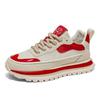 Color matching dad shoes autumn and winter new comfortable leather surface heightening retro casual