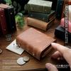leather compact genuine Italian coin purse set [Days Art] Book-shaped wallet, multi-key case, gift, wallet, wallet, men's, women's, unisex, leather,