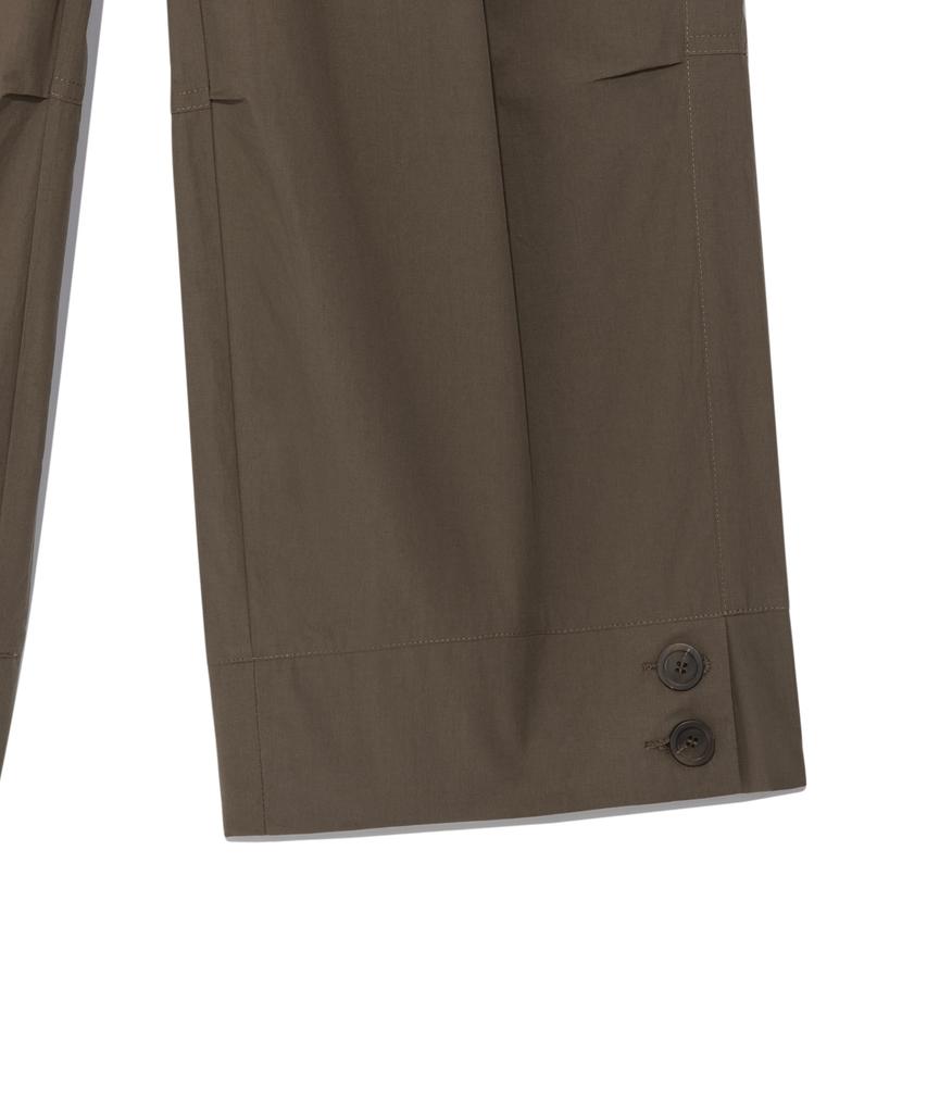 THE COLDEST MOMENT Tcm Hem Two Button Pants (Brown)