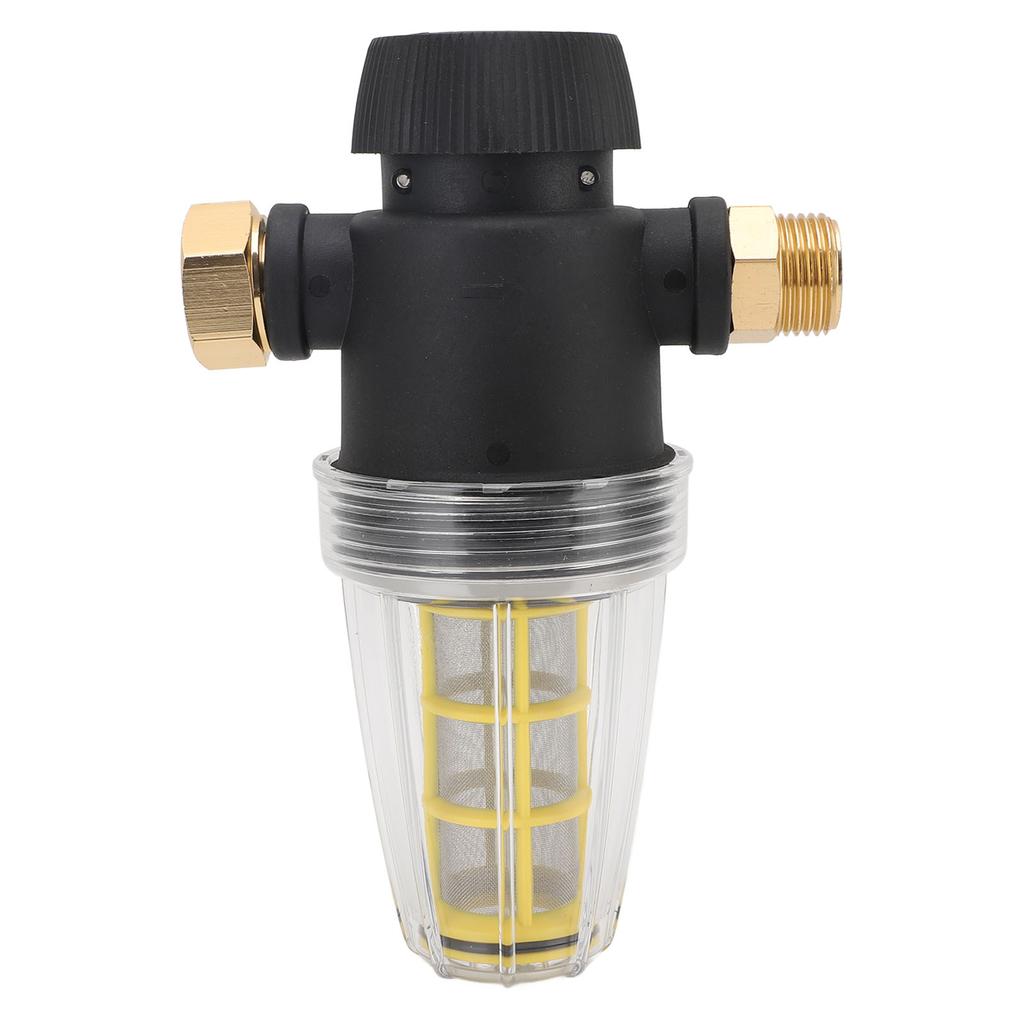 Pressure Washer Garden Hose Inlet Filter 3/4 Inch Port 100 Mesh Threaded Connector Garden Hose Filter Attachment