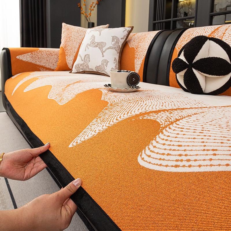 Chenier'S New Sofa Cushion Is Universal In All Seasons, Non-Slip Seat Cushion, Leather Sofa Cover, Anti-Cat Scratch Sofa Cover, Cloth Towel.