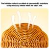 Bird House for Cage Imitation Rattan Parrot Nest Pet Hut Breathable Woven Shelter for Finch Conure Cockatiel Parakeet Small