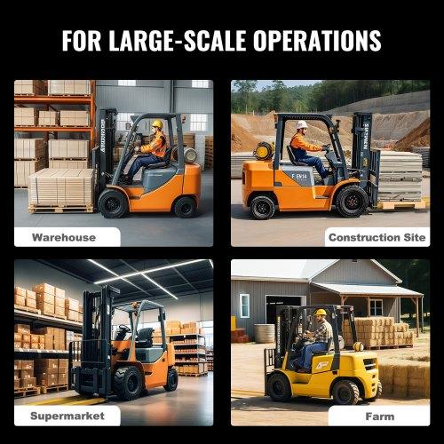 VEVOR Pallet Fork Extensions, 84" Length 5.5" Width, Heavy Duty Carbon Steel Fork Extensions for Forklifts, 1 Pair Forklift Extensions