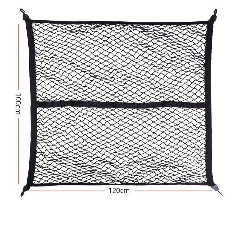 

Car Rear Trunk Net Mesh Elastic Nylon Back Cargo Storage Organizer Net Stowing Tidying For Ford F150 SVT Raptor Accessories