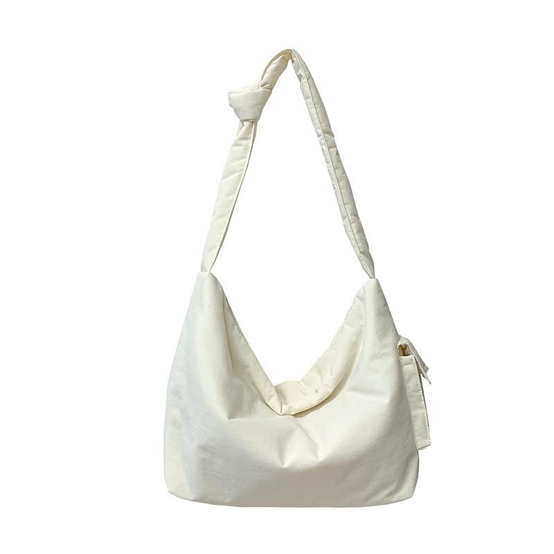 Nylon Tote Bag With Zipper Closure And Internal Pockets For Daily Use
