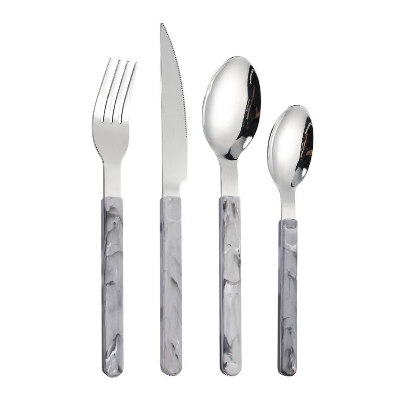 HANYANG Home & Kitchen Dining & Bar Dinnerware Stainless Steel Knife Fork Spoon Set of Cutlery Flatware Sets