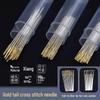 Conjunto Universal de Agulhas de Bordado Cabeça Redonda Cauda Dourada para Projetos de 3-4 Fios