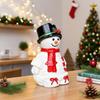 Snowman Figurine Silicone Mold Christmas Theme Silicone Mould For Handmade Soap Festival Decoration 85AD