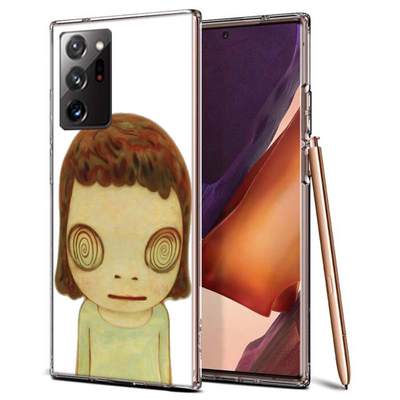 Süße Nara Yoshitomo Kunst Handyhülle für Samsung A55 A35 A25 A15 A07 A05S A16 A17 A26 A36 A37 A56 A57 Galaxy Note 20 10 A50S A71 A