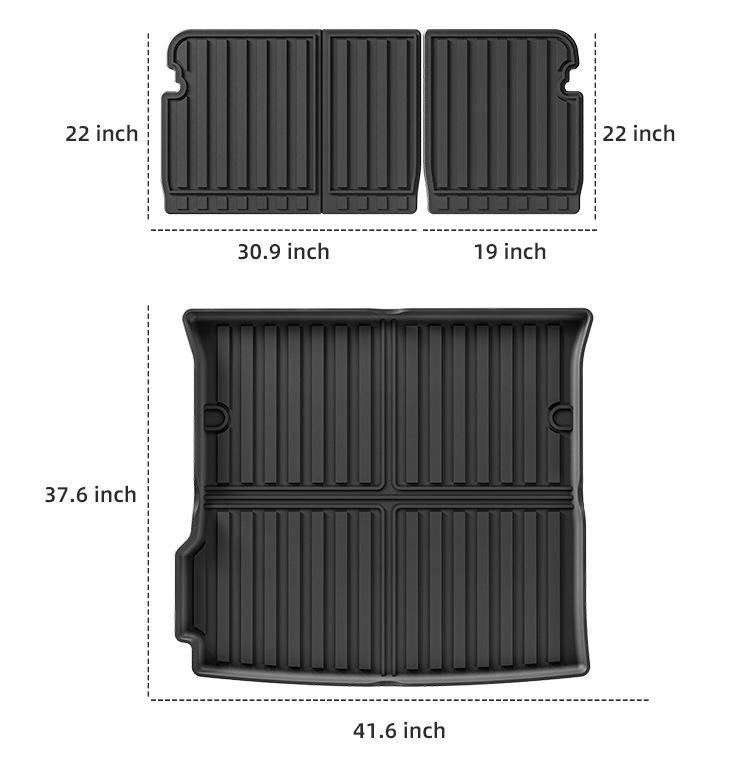 Bagagerumsmatta för 2018-2024 Dacia Duster/Renault Adventurer