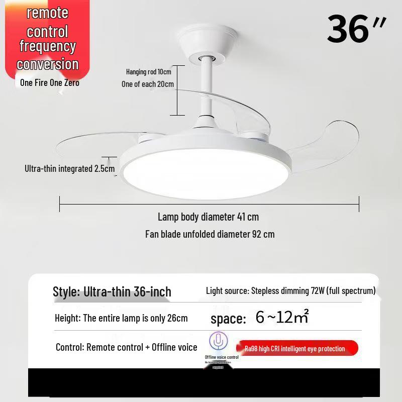 Meng Pao Invisible Ceiling Fan Light
