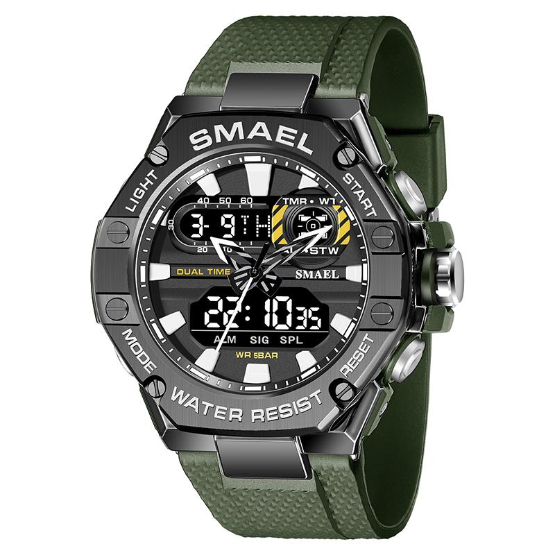 SMAEL 8066 Luxury Sport Men's Digital Watch with Stop Watch & Alarm Water Resistant Plastic Case