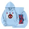 Kids Loose Fit Long Sleeve -Lined Pullover Hoodie with Graphic Print