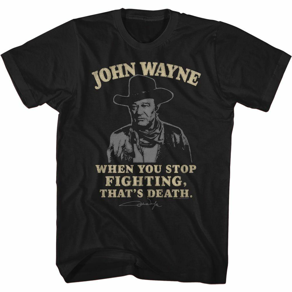 John Wayne That s Death Black Adult T-Shirt Mens Womens Tees Top S