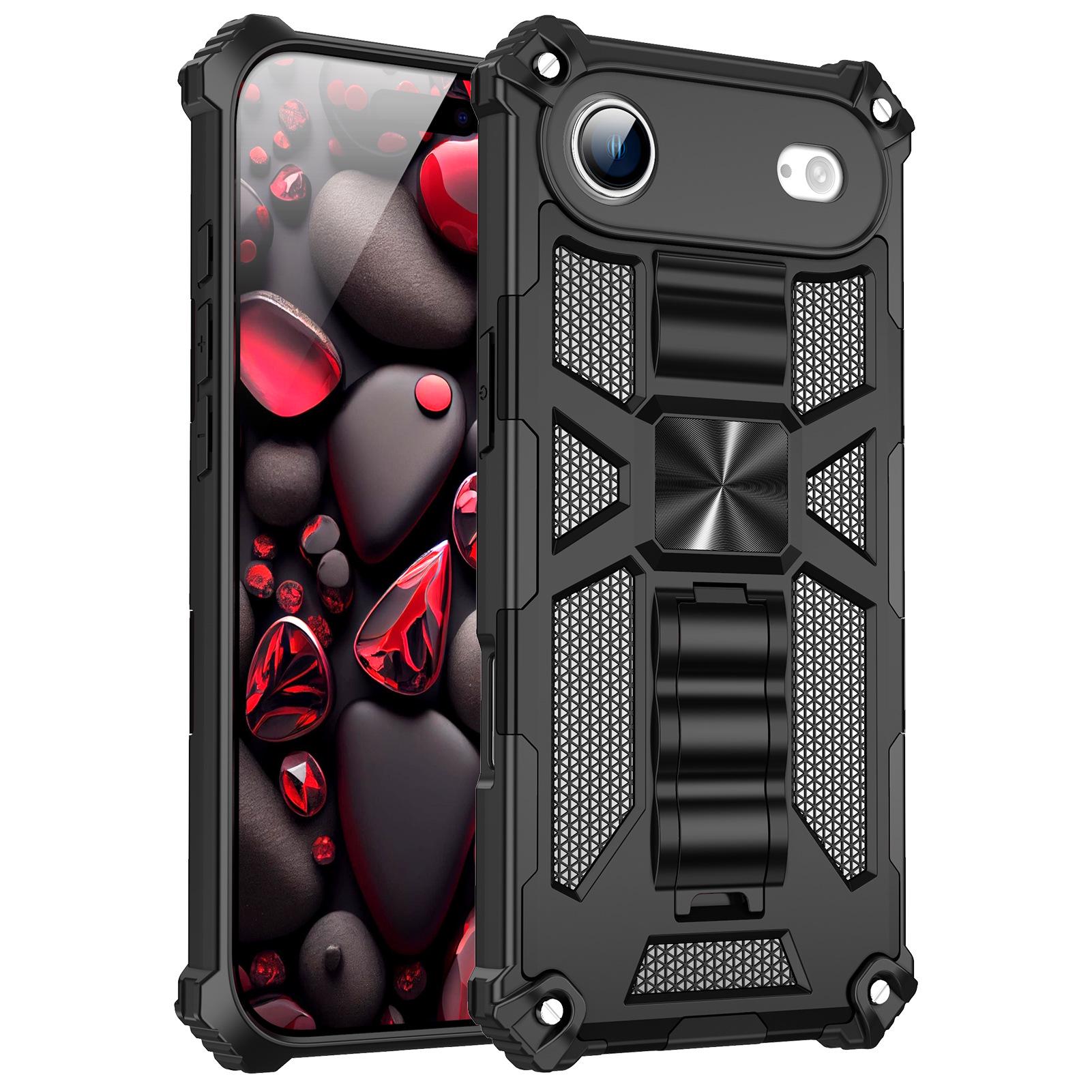 

Premium Anti-Drop Armor Protective Phone Case with Stand for Apple 17 Air 12pro max чёрный