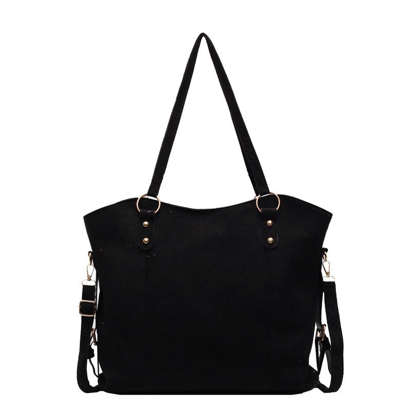 Bolso de cubo de alta gama, nuevo bolso de mano de otoño e invierno, gran capacidad, retro, de cuero suave, bolso de mano de un solo hombro para mujer.