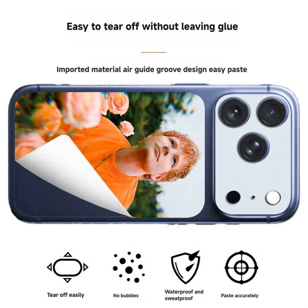 Singer E-Ed Sheeran For iPhone 17 pro max New Print Back Cover Decal Wrap Skin Rear Protective Sticker Film Creative