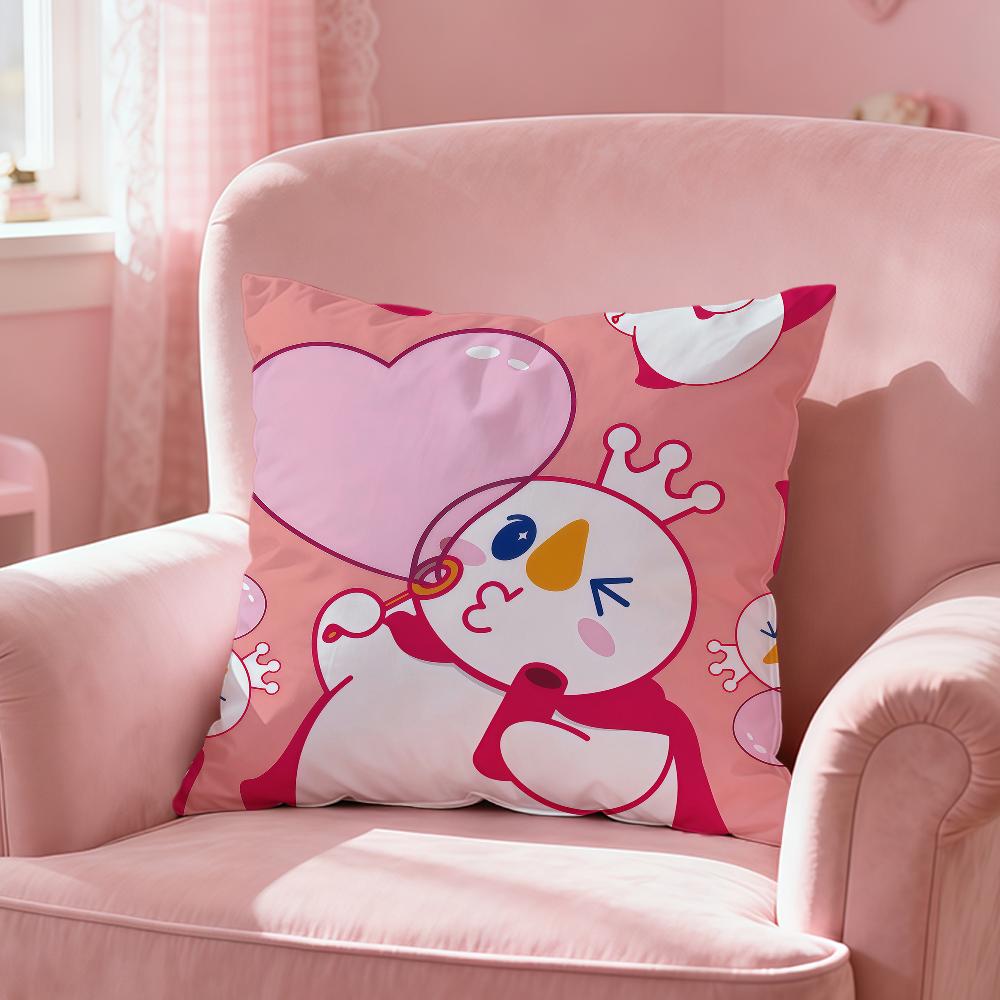 cute funny Mixue Ice Cream Tea Snow King soft pillowcase Sofa Home Living Room office Decor Protective Covers hogar pillow cover 30cmx30cm