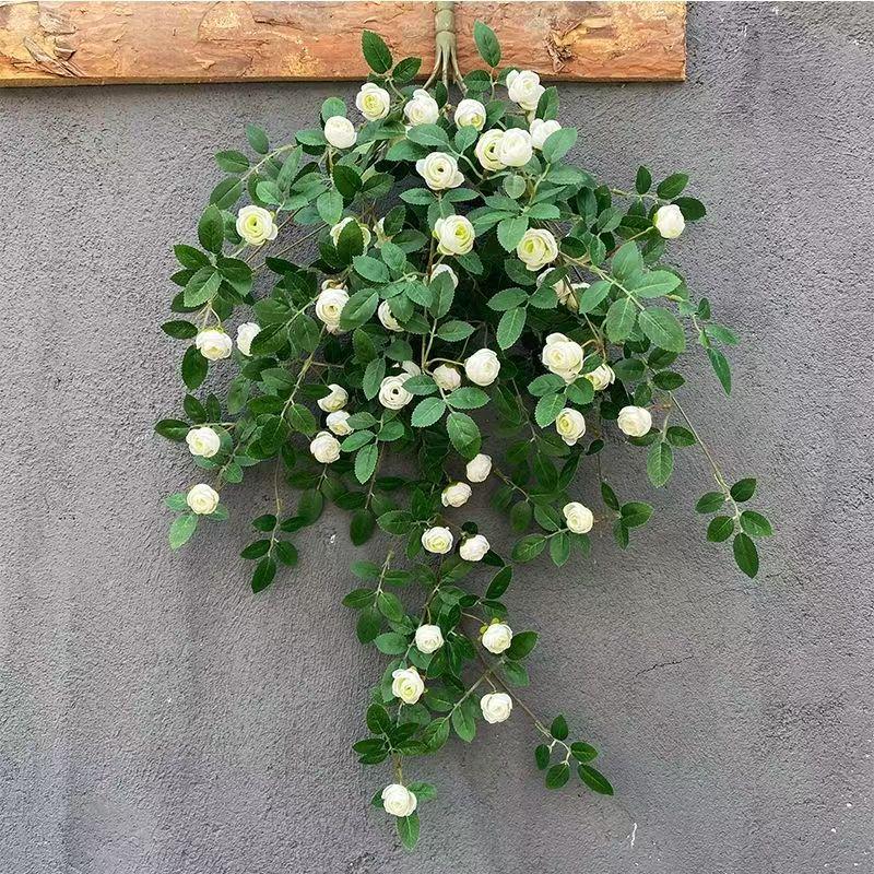 Artificial Rose Vine Wall Hanging for Indoor Decoration