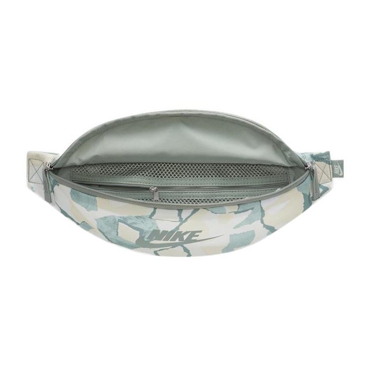 New Nike Heritage Fabric Fanny Pack Regular Unisex Mica Green/Sail White DV6242-330