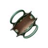 Michael Kors MK Mercer Solid Commuter French Logo Pendant Pebble Leather Accordion Bag Women Handbags Green 35S1GM9T0L-JEWEL-GREEN