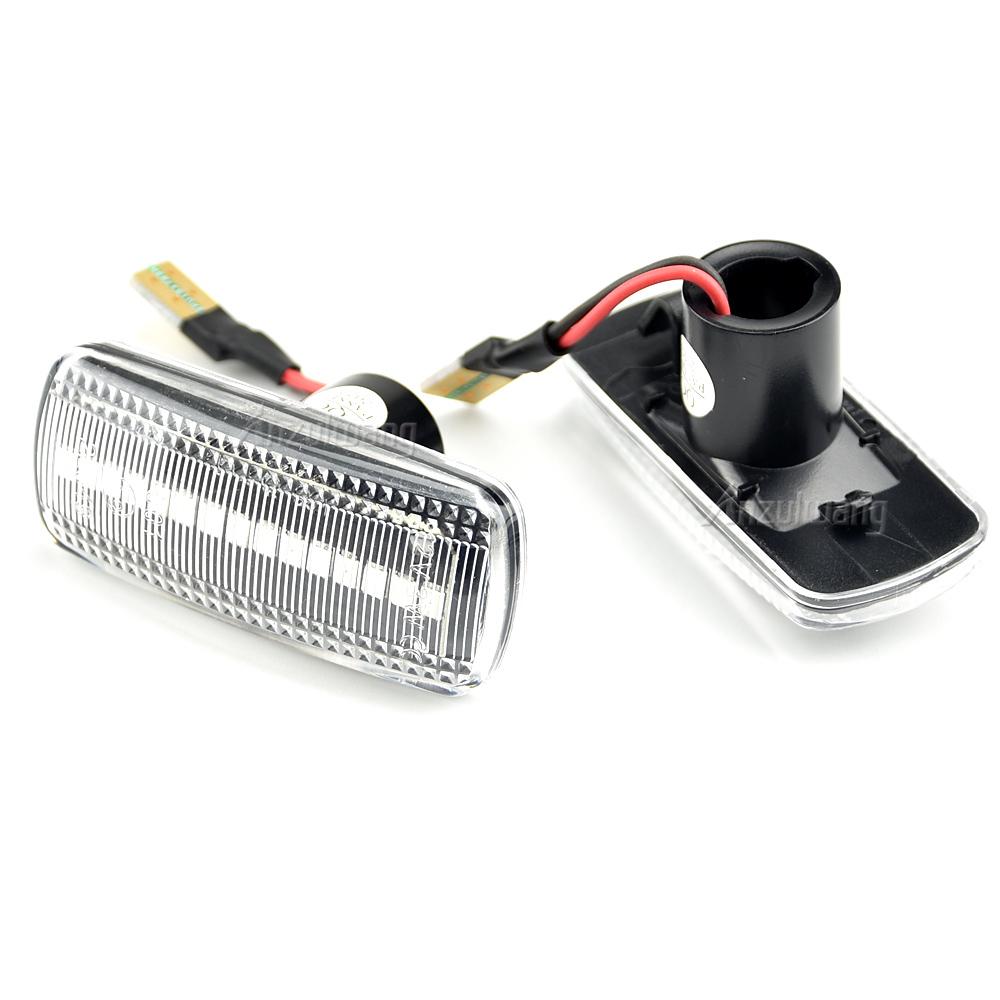 2xDynamic LED Side Marker Light Turn Signal Lamp For Jeep Compass Patriot Dodge Nitro Journey Acenger Fiat Freemont Chrysler 300