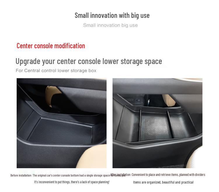 Geely Boyue L Lower Console Organizer: Fits 23 Models